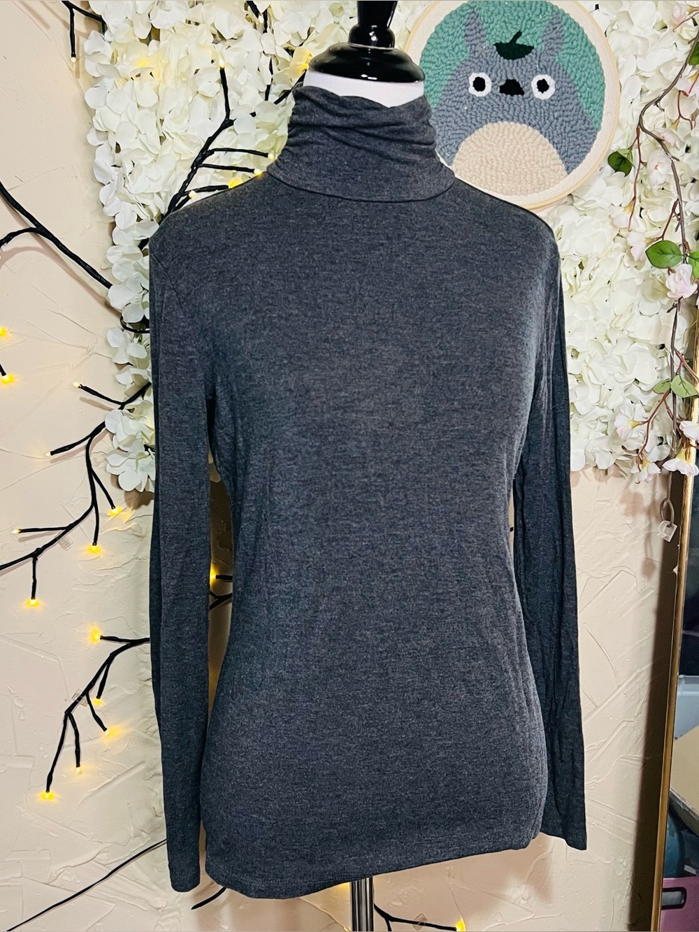 Style & Co. Dark Charcoal Turtleneck Sweater